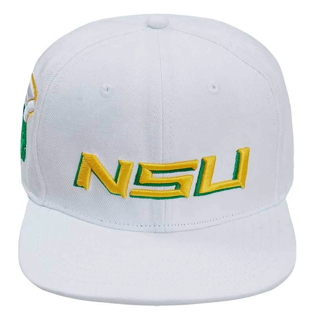 Men's Pro Standard White Norfolk State Spartans Wool Snapback Hat