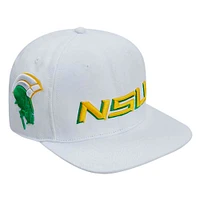 Casquette Snapback en laine blanche Pro Standard pour homme des Spartans de Norfolk State