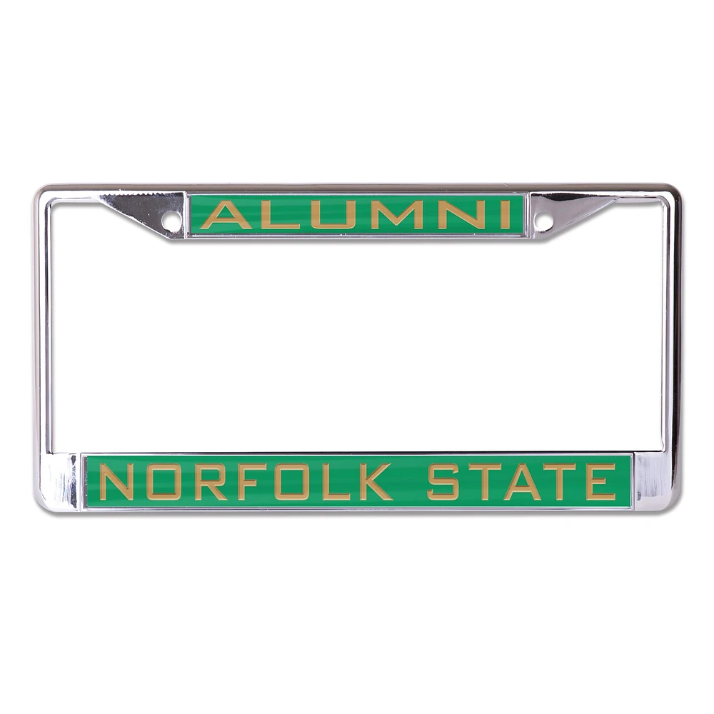 Cadre de plaque d'immatriculation WinCraft Norfolk State Spartans S/L Alumni