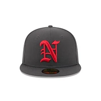 Casquette ajustée 59FIFTY grise Norfolk Tides pour homme de New Era