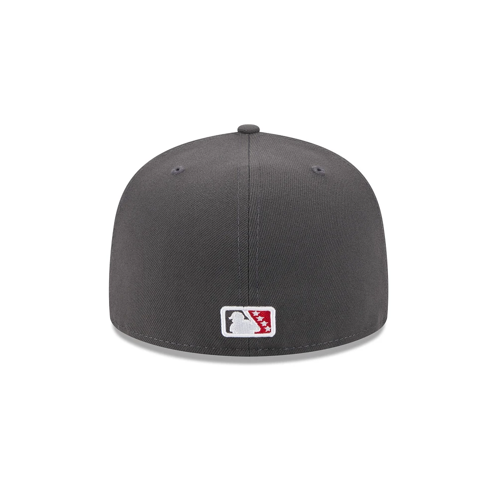 Casquette ajustée 59FIFTY grise Norfolk Tides pour homme de New Era