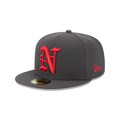 Casquette ajustée 59FIFTY grise Norfolk Tides pour homme de New Era