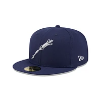 Casquette ajustée 59FIFTY bleu marine Norfolk Tides pour homme de New Era