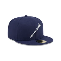 Casquette ajustée 59FIFTY bleu marine Norfolk Tides pour homme de New Era