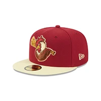 Casquette ajustée 59FIFTY rouge Norfolk Tides pour homme de New Era