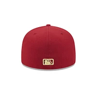 Casquette ajustée 59FIFTY rouge Norfolk Tides pour homme de New Era