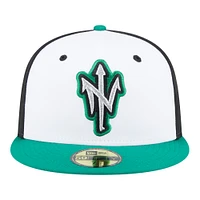 Men's New Era  White Norfolk Tides Authentic Collection 59FIFTY Fitted Hat