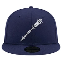 Casquette ajustée 59FIFTY New Era pour hommes, thème Norfolk Tides, bleu marine