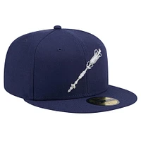 Casquette ajustée 59FIFTY New Era pour hommes, thème Norfolk Tides, bleu marine