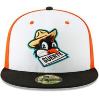 Men's New Era White/Black Norfolk Pajaritos Copa de la Diversion 59FIFTY Fitted Hat