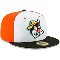 Men's New Era White/Black Norfolk Pajaritos Copa de la Diversion 59FIFTY Fitted Hat