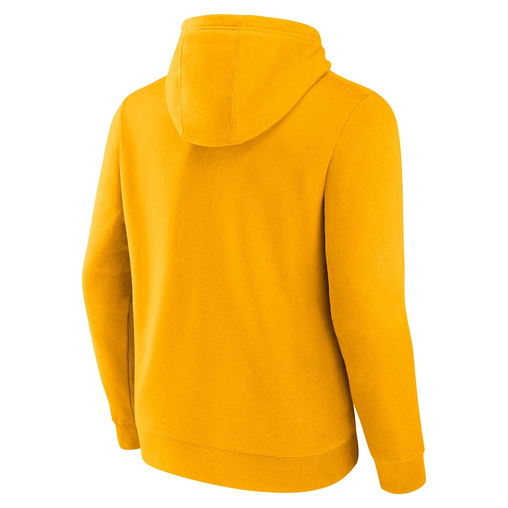 Men's Fanatics  Gold North Carolina A&T Aggies Primary Logo Pullover Hoodie