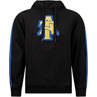 Men's FISLL Black North Carolina A&T Aggies Oversized Stripes Pullover Hoodie