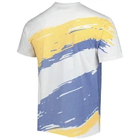 Men's Mitchell & Ness White North Carolina A&T Aggies Paintbrush Sublimated T-Shirt