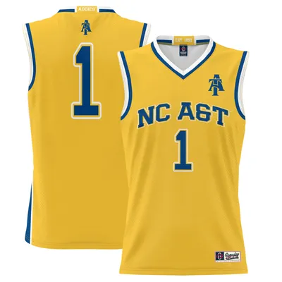 Men's ProSphere #1 Navy Marquette Golden Eagles Basketball Jersey