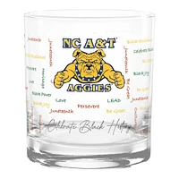 North Carolina A&T Aggies 14oz. Black History Month Rocks Glass