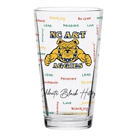 Caroline du Nord A&T Aggies 16oz. Verre à pinte