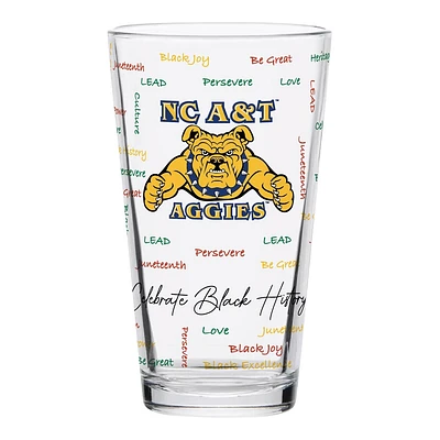 North Carolina A&T Aggies 16oz. Pint Glass