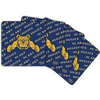 North Carolina A&T Aggies Four-Pack Square Repeat Coaster Set