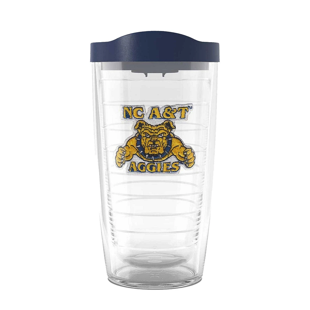 Tervis Caroline du Nord A&T Aggies 16oz. Gobelet de voyage classique emblème