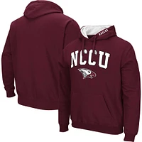 Men's Colosseum Maroon North Carolina Central Eagles Arch & Logo 3.0 Pullover Hoodie