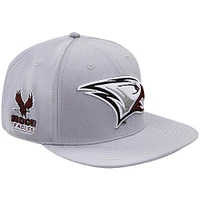 Casquette Snapback grise Pro Standard pour homme avec logo de mascotte des North Carolina Central Eagles