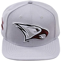 Casquette Snapback grise Pro Standard pour homme avec logo de mascotte des North Carolina Central Eagles