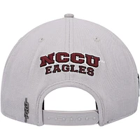 Casquette Snapback avec logo NCCU Pro Standard pour homme, gris, North Carolina Central Eagles