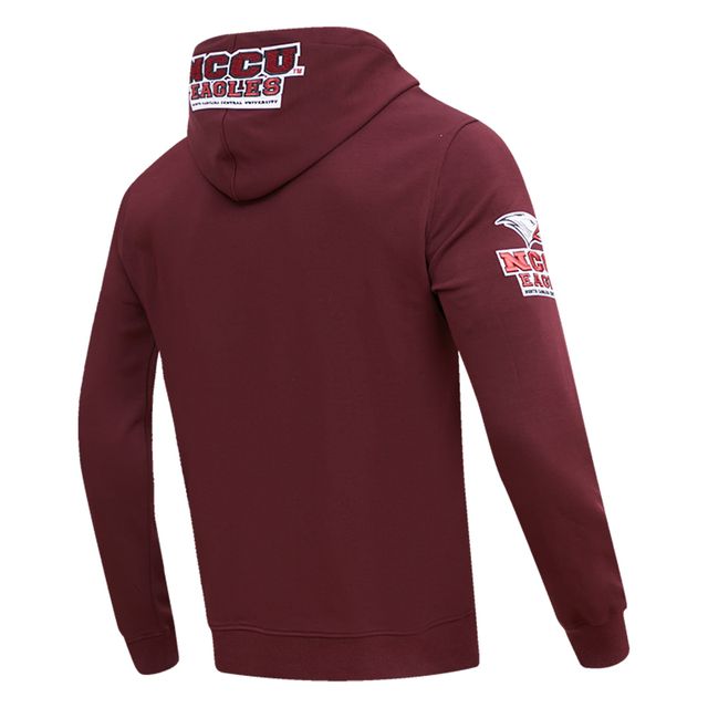 Sweat à capuche Pro Standard Bordeaux North Carolina Central Eagles University Classic pour homme