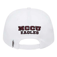 Casquette Snapback en laine blanche Pro Standard North Carolina Central Eagles pour homme