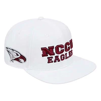 Casquette Snapback en laine blanche Pro Standard North Carolina Central Eagles pour homme