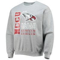 Men's Tones of Melanin Gray North Carolina Central Eagles Pullover Sweatshirt