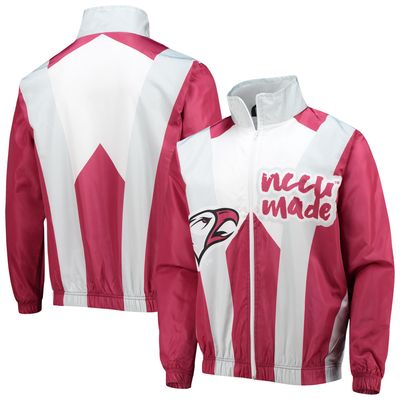 Men's Tones of Melanin Maroon North Carolina Central Eagles Anorak Full-Zip Jacket