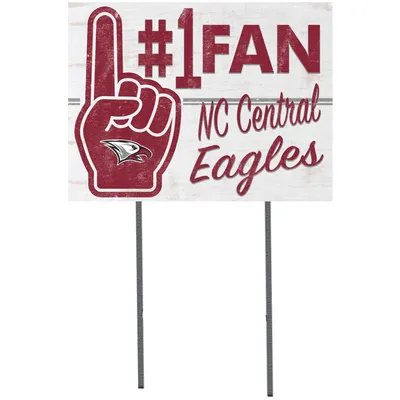 North Carolina Central Eagles 18'' x 24'' #1 Fan Yard Sign
