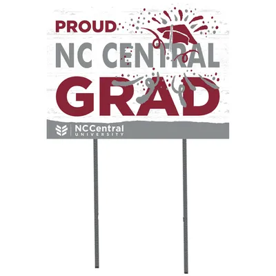North Carolina Central Eagles 18'' x 24'' Proud Grad Yard Sign