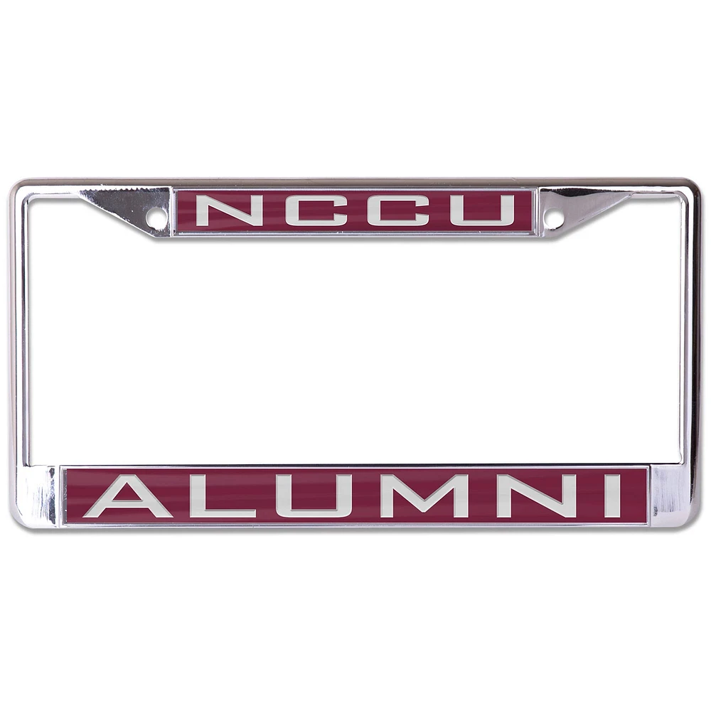 Cadre de plaque d'immatriculation WinCraft North Carolina Central Eagles Alumni