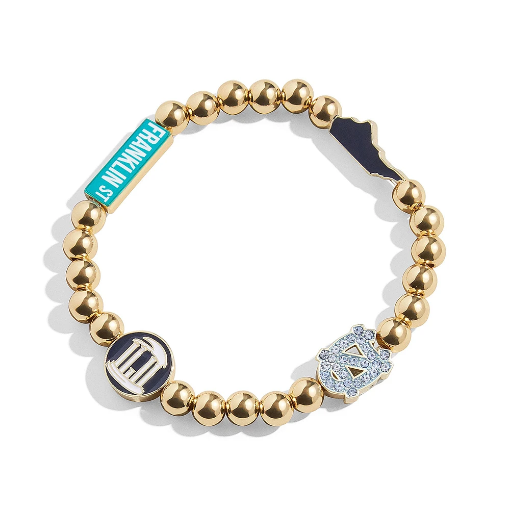 Bracelet Pisa à icônes mixtes des Tar Heels de Caroline du Nord de BaubleBar