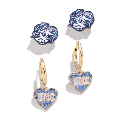 Ensemble de deux boucles d'oreilles BaubleBar North Carolina Tar Heels