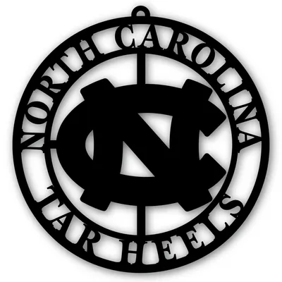 North Carolina Tar Heels 16'' Team Logo Cutout - Black