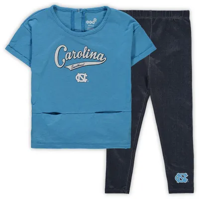 North Carolina Tar Heels Girls Preschool Stadium T-Shirt & Leggings Set - Blue