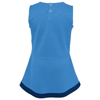 Ensemble robe pull et bloomer en deux pièces pour filles de l'école maternelle Carolina Blue North Tar Heels