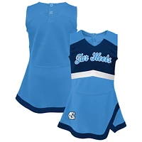 Robe pull capitaine des pom-pom girls Carolina Blue North Tar Heels pour jeunes filles