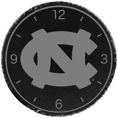North Carolina Tar Heels 12'' Slate Clock - Gray