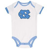 Infant Champion Carolina Blue/Gray/White North Tar Heels 3-Pack Bodysuit Set