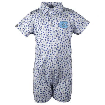 Combinaison polo Earnest blanche North Carolina Tar Heels pour bébé