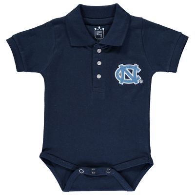 Infant Navy North Carolina Tar Heels Polo Bodysuit