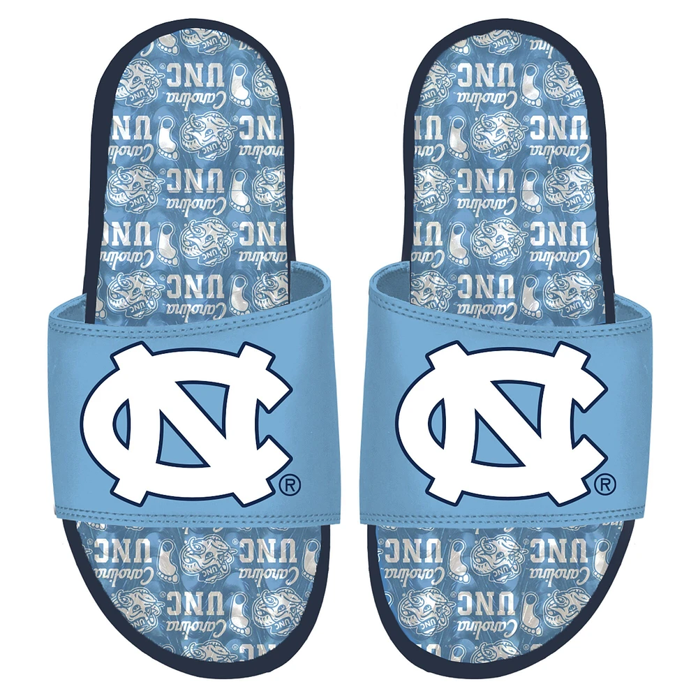 ISlide North Carolina Tar Heels Sandales à glissière en gel motif d'équipe