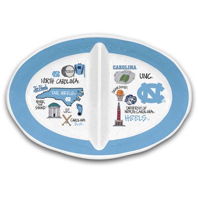 Magnolia Lane North Carolina Tar Heels Two-Section Melamine Platter