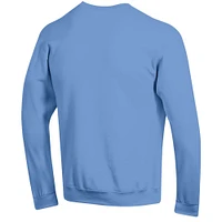 Men's Champion  Carolina Blue North Tar Heels Arch Over Logo Pullover Sweatshirt