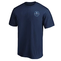 T-shirt Fanatics bleu marine pour homme des Tar Heels de Caroline du Nord Big & Tall Fast Break 2 Hit